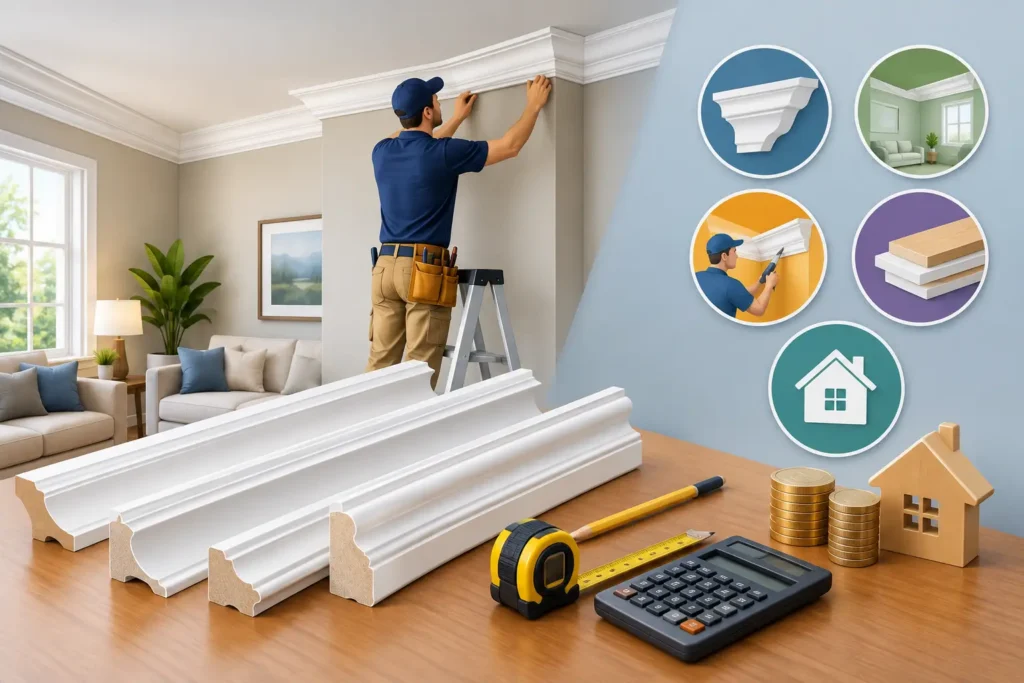 Crown Molding Installation Cost: What Shapes It