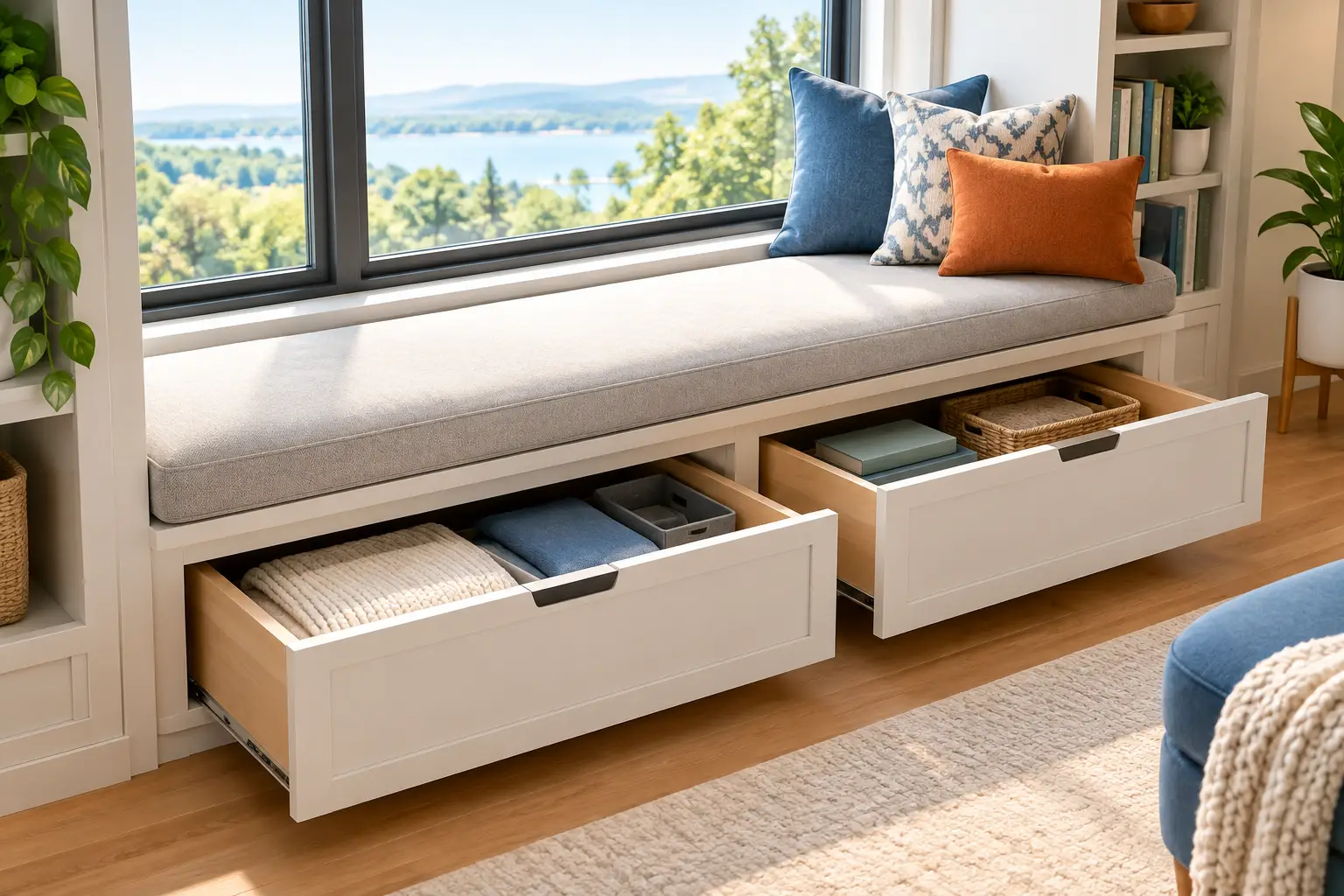 Built In Window Seat Storage That Works Harder