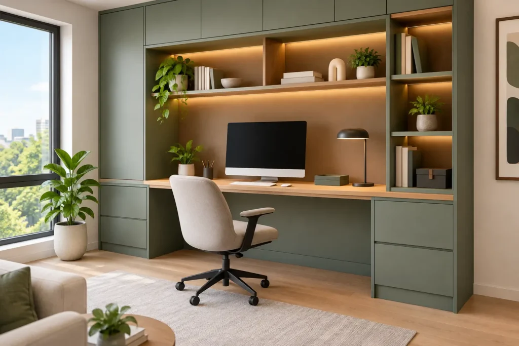 Home Office Storage That Looks Built In